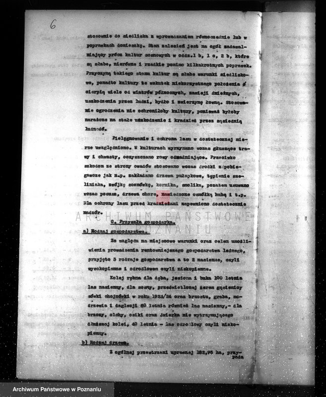 image.from.unit.number "Plan urządzenia gospodarstwa leśnego dla lasu majętności Gałowo powiat szamotulski 1933-1943"