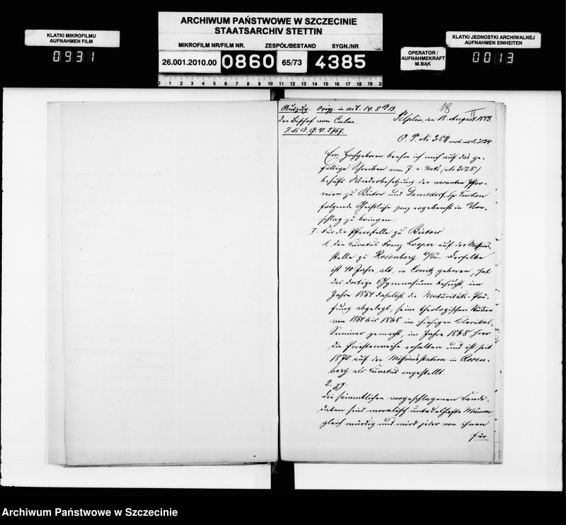 Obraz 14 z jednostki "Katholische Pfarrselle in Bütow"