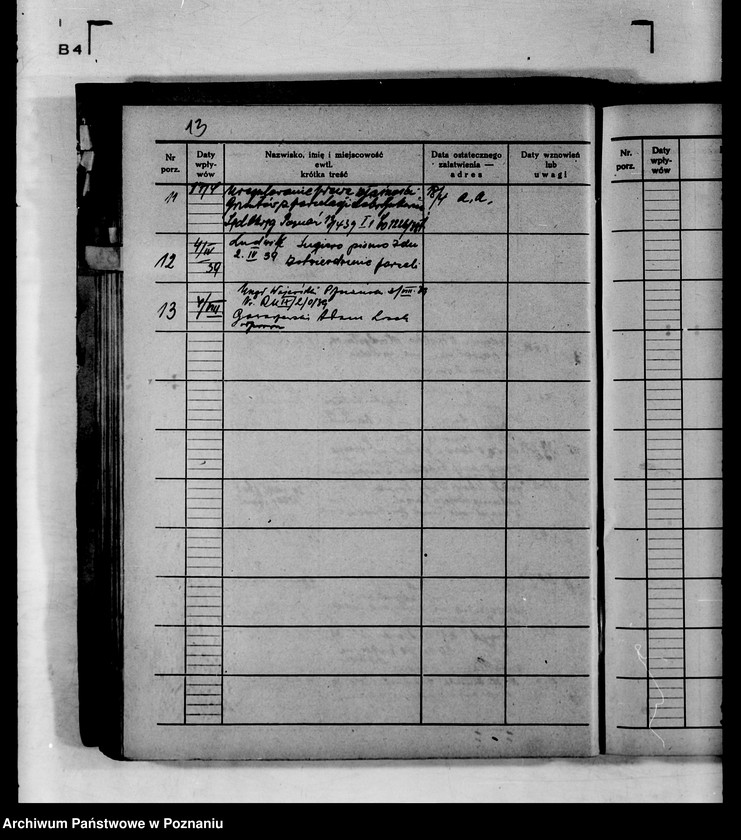 Obraz 17 z jednostki "Spis spraw znak,,R