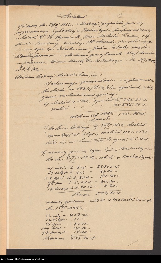 image.from.unit.number "[Protokoły z lustracji gospodarki gminy wyznaniowej żydowskiej w Bodzentynie]"