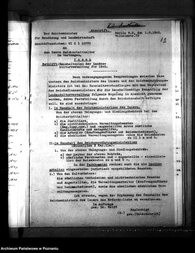 Obraz 16 z jednostki "Landeskultur- Verwaltung (Budżety)"