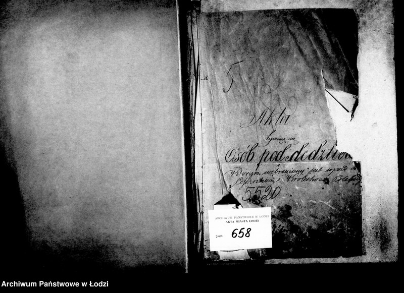 Obraz 5 z jednostki "Akta tyczące się osób pod śledztwem i którym wzbroniony jest wjazd do Cesarstwa i Królestwa Polskiego"