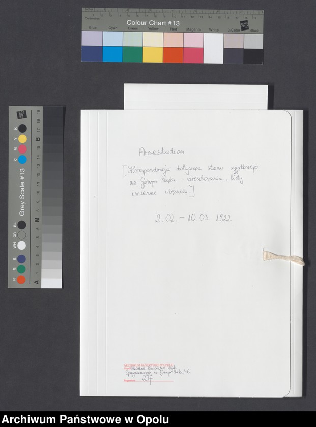 image.from.unit.number "Arrestation /Korespondencja dotycząca stanu wyjątkowego na Górnym Śląsku - aresztowania, listy imienne więźniów/ 2.02.-10.03.1922"