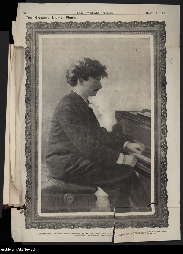 image.from.unit.number "Australia. Tournée 1904 roku (Programy i wycinki prasowe dotyczące tournée i koncertów w Australii, Nowej Zelandii i w Niemczech)"