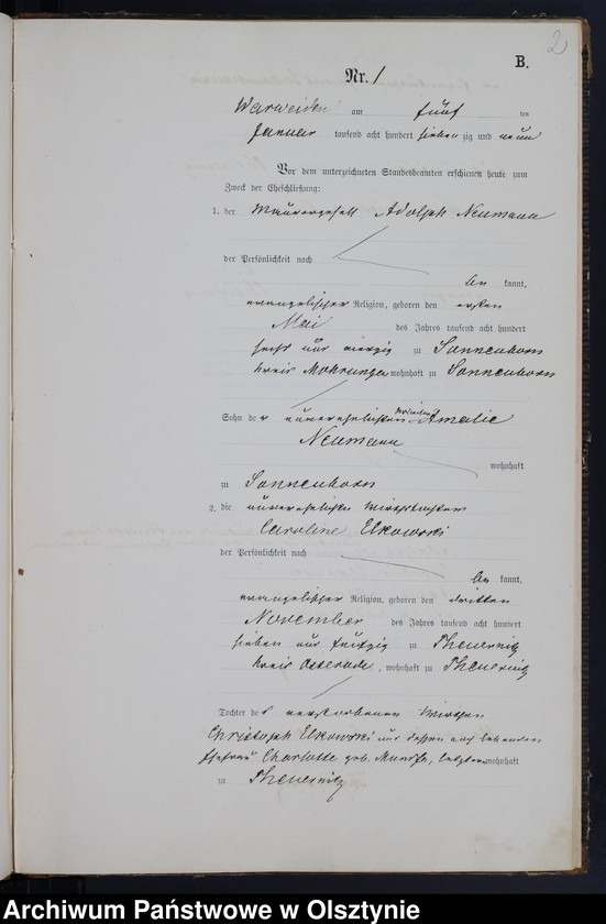 image.from.unit.number "Heiraths-Neben-Register Nr 1 -16"