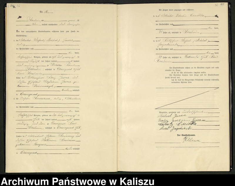 Obraz 19 z jednostki "[Księga małżeństw]"