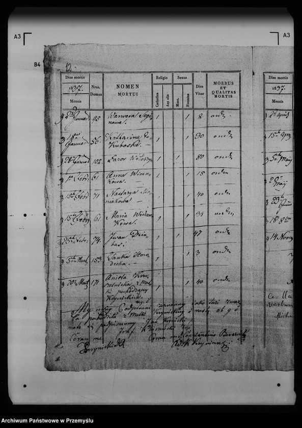 Obraz 16 z jednostki "[Kopie ksiąg metrykalnych parafii Krynica (dekanat Medenice)]"