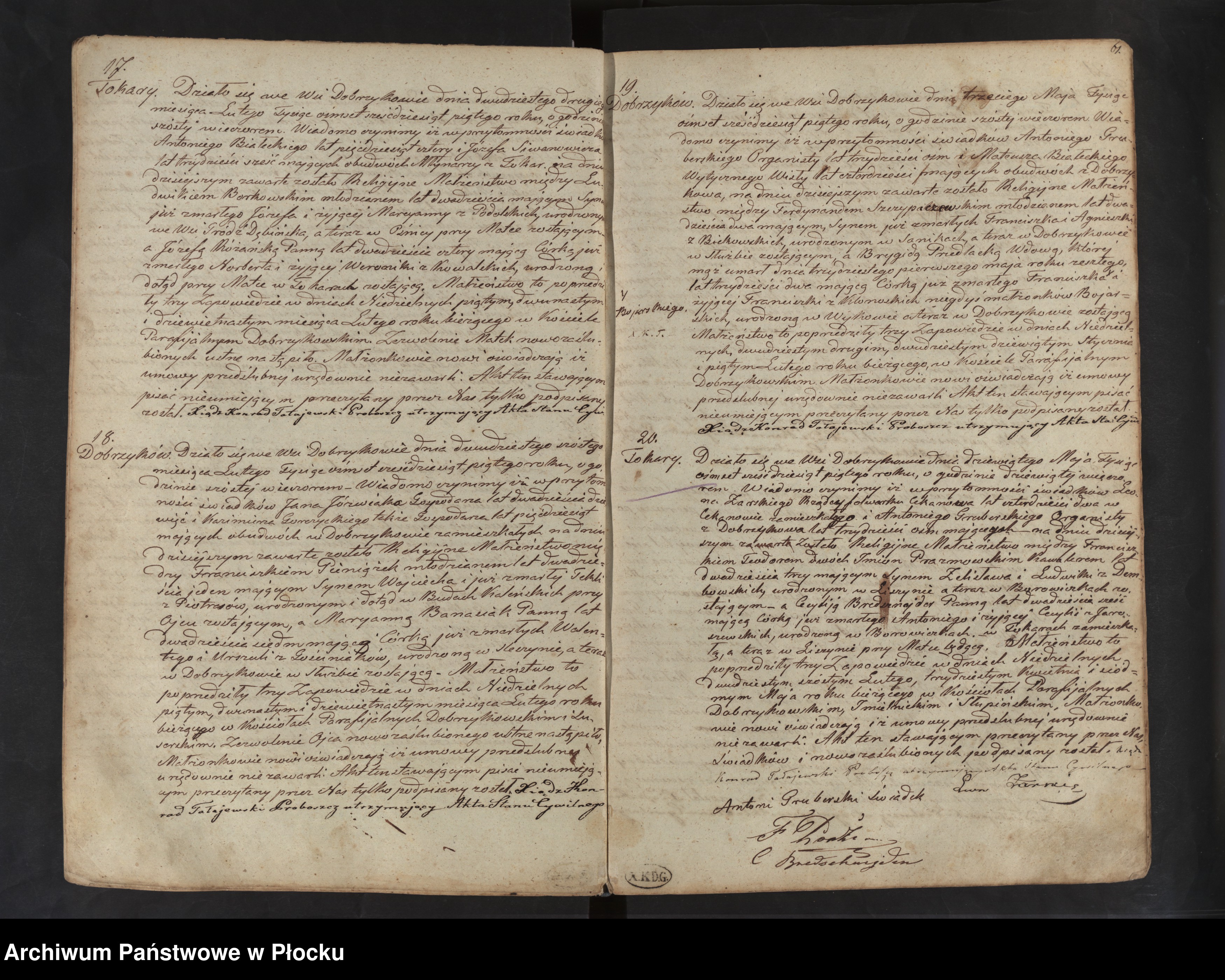 Skan z jednostki: Akta małżeństw