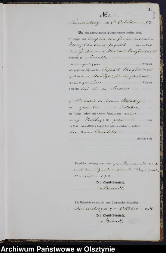 Obraz z jednostki "Geburts-Neben-Register Nr 1 - 60"