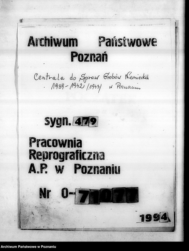 Obraz 1 z jednostki "Spisy miejscowych Niemców, którzy jako żołnierze polscy zaginęli w 1939 roku"