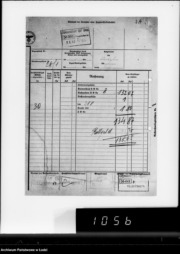 Obraz 12 z jednostki "Beschlagnahmen auf den Baluter Ring"