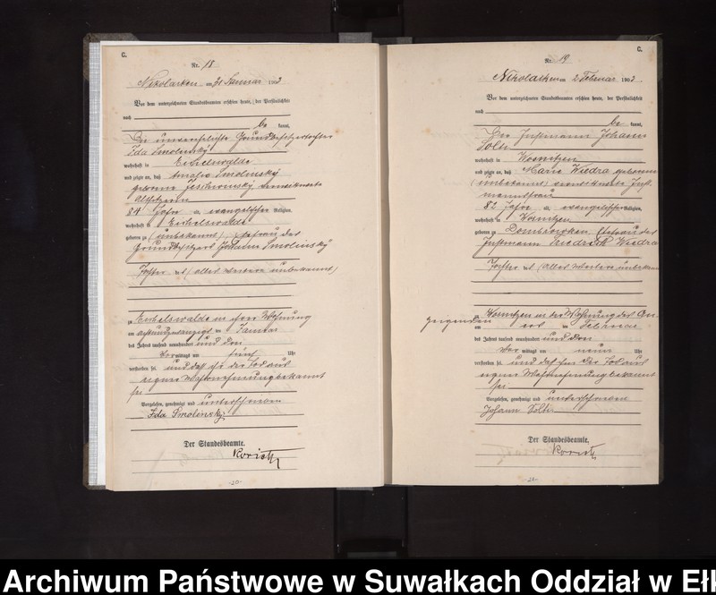 image.from.unit.number "Sterbe-Haupt-Register des Königlichen Preussischen Standes-Amtes Nikolaiken Kreis Sensburg"