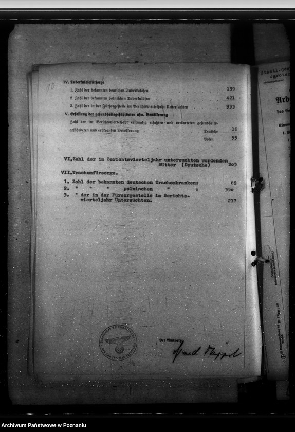 Obraz 14 z jednostki "Arbeitsübersichten der Gesundheitsämter"