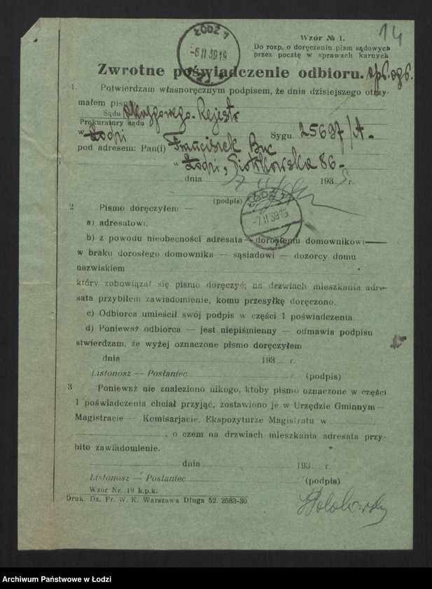 Obraz 16 z jednostki "Franciszek Buc- detaliczna sprzedaż galanterii na rachunek własny i komisowy"