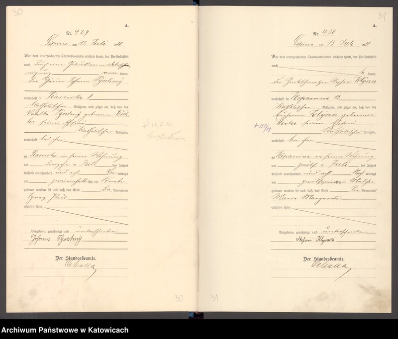 image.from.unit.number "ksiega urodzeń T. II nr 400-827"