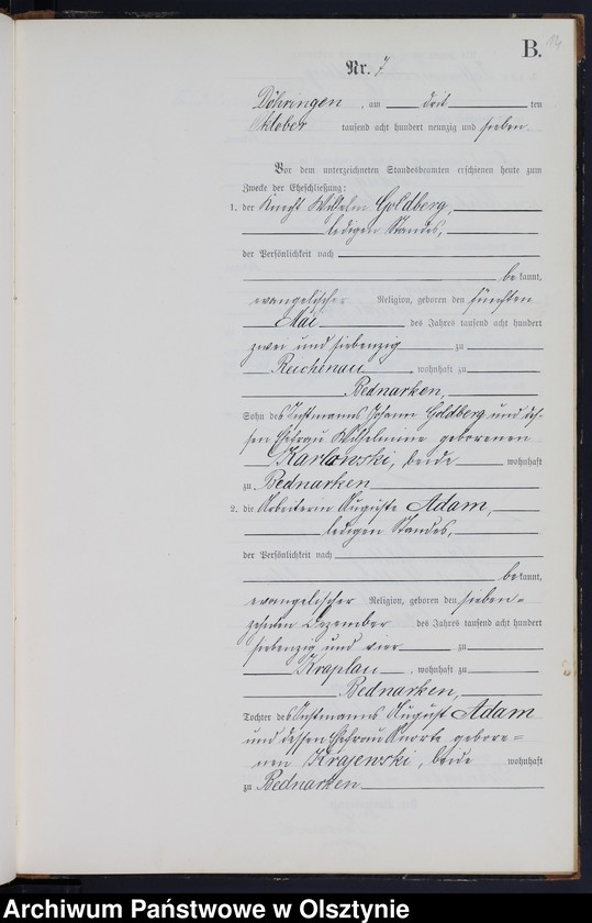 image.from.unit.number "Heiraths-Neben-Register Nr 1 - 16"