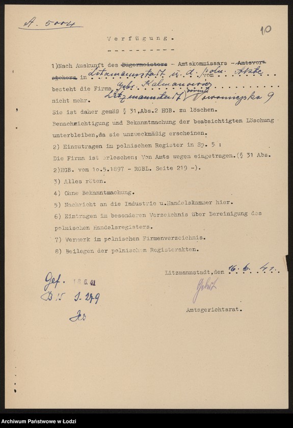 Obraz 12 z jednostki "Bracia Kalmanowicz i S-ka – sprzedaż materiałów piśmiennych"