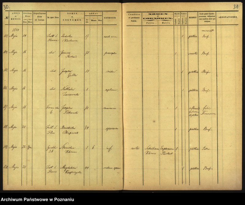 Obraz 18 z jednostki "Księga zgonów"
