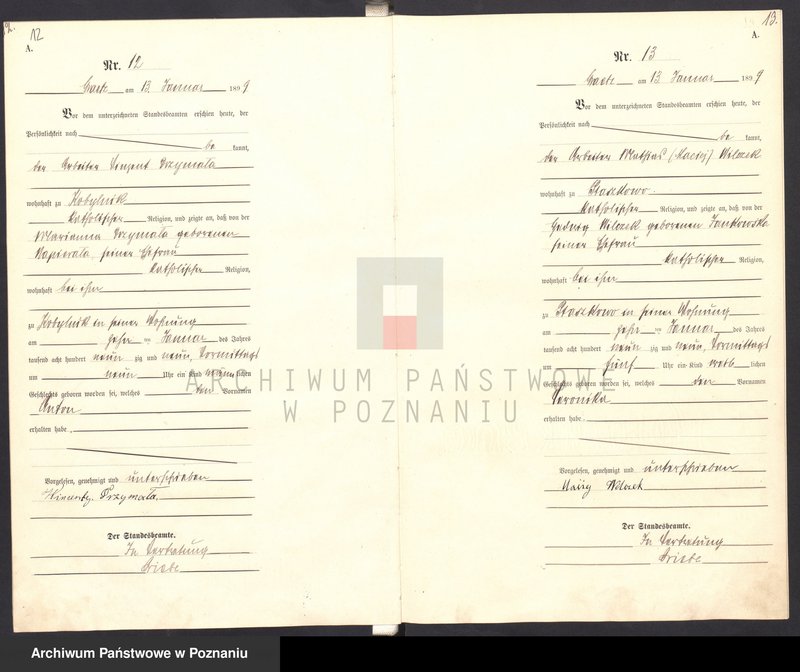 Obraz 9 z jednostki "Księga Akt Urodzenia"