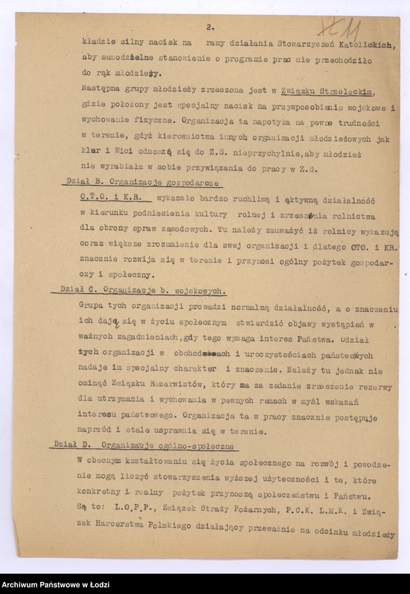 Obraz 14 z jednostki "[Sprawozdania periodyczne z ruchu politycznego społecznego i zawodowego]"