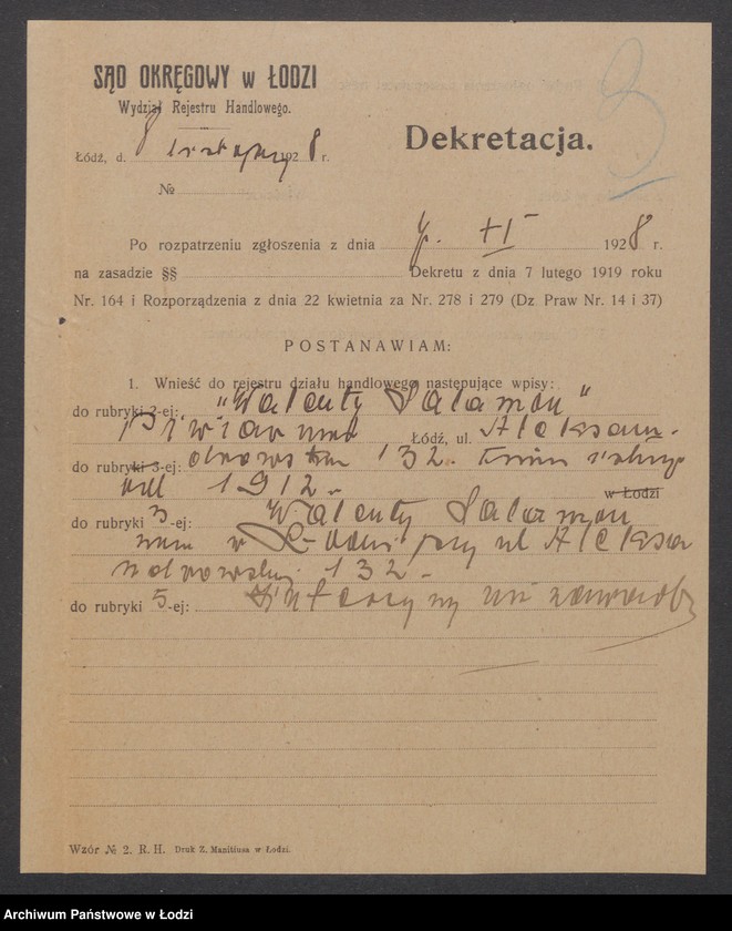 Obraz 5 z jednostki "Walenty Salamon – piwiarnia"