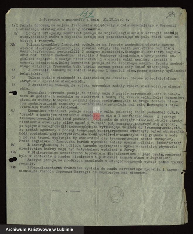 image.from.unit.number "[Komunikaty z nasłuchu radiowego za II-V.1940 r., VIII-XII.1943 r., II, IV i VII.1944 r.]"