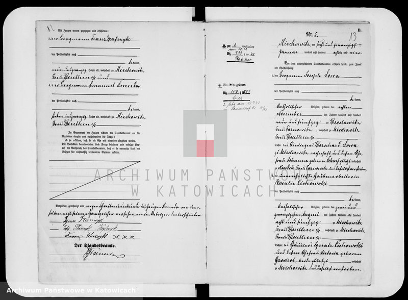 image.from.unit.number "Księga małżeństw za rok 1884 [nr 1 - 97]"