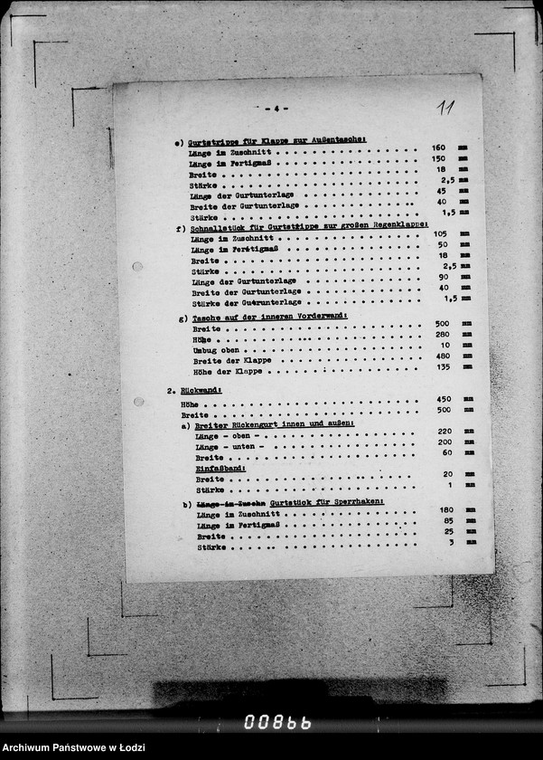Obraz 13 z jednostki "306 Rucksack A-G. [Korespondencja, zamówienia i kalkulacje]"