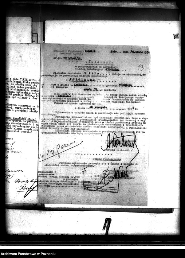 image.from.unit.number "Majątek Kościelec powiatu kaliskiego parcelacja"