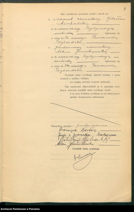 Obraz 11 z jednostki "Księga miejscowa małżeństw tom II [Rejestr główny małżeństw]"