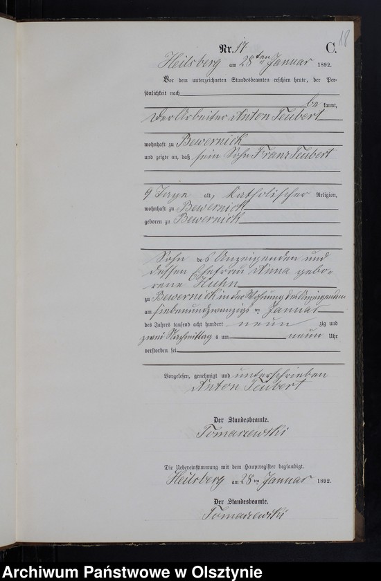 image.from.unit.number "Sterbe-Neben-Register Tom I,Nr 1 - 100"