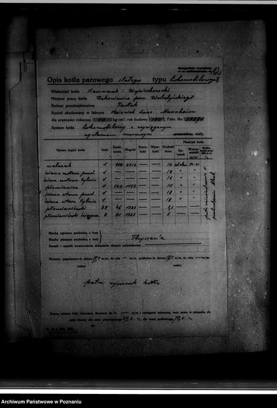 Obraz 16 z jednostki "Tartak Kaczmarka i Wojciechowskiego w Rakoniewicach powiat wolsztyński nr woj. kotła 2407"