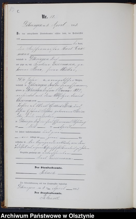 image.from.unit.number "Sterbe-Neben-Register Nr 1 - 46"