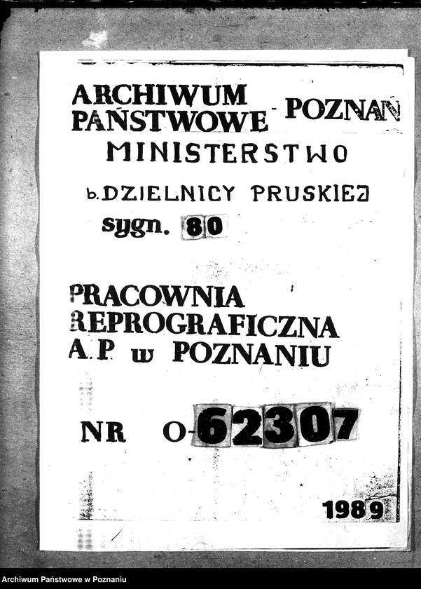 Obraz 1 z jednostki "Sprawy szczegółowo-administracyjne Aprowizacja Kresy Wschodnie"