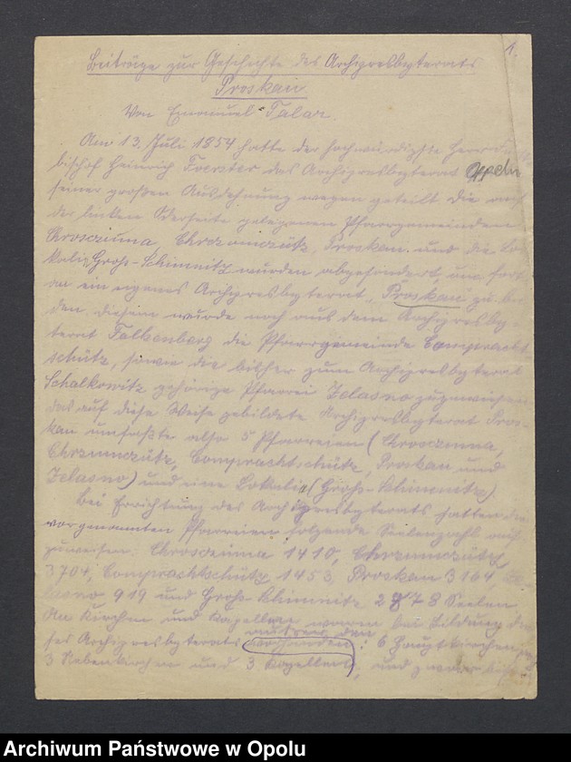 image.from.unit "Beiträge zur Geschichte des Archipresbyterates Proskau"