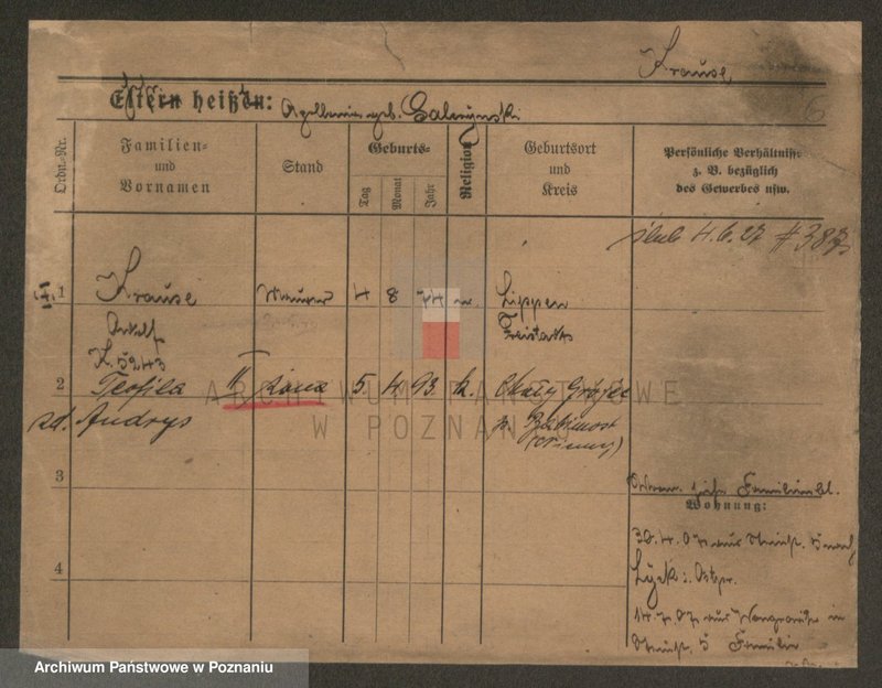 Obraz 6 z jednostki "Krause (żonaci i wdowy)"