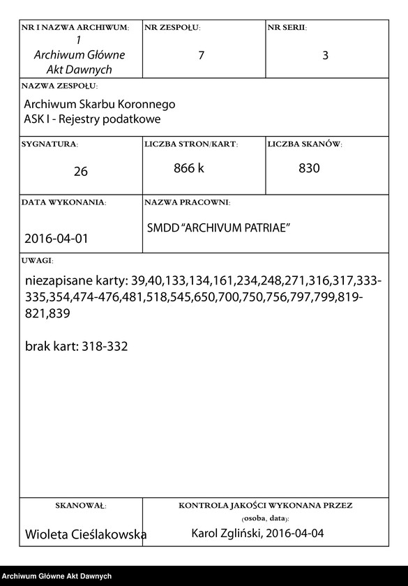 image.from.unit.number "Rejestry poborowe woj. sieradzkiego."