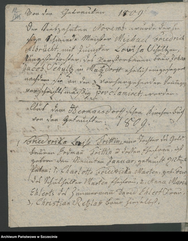 image.from.unit.number "Das Duplicat des Basenthin- und Harmsdorffschen Kirchenbuchs"