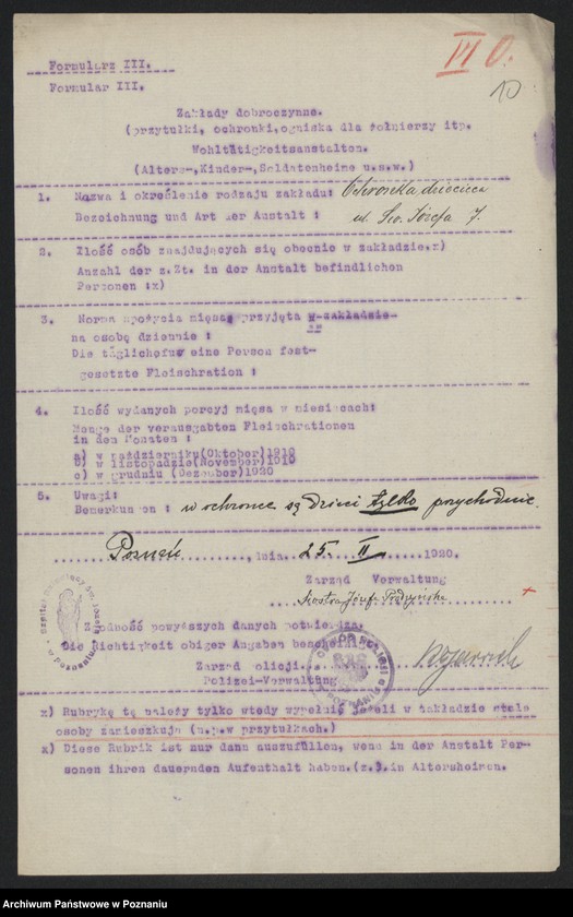 Obraz 12 z jednostki "[Wykaz szpitali i innych zakładów opiekuńczych działających na terenie Poznania]"