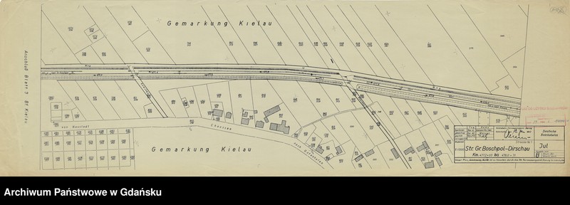 image.from.unit.number "Deutsche Reichsbahn. Strecke Groß Boschpol - Dirschau km 477,2 +03 bis 478,0 + 71"