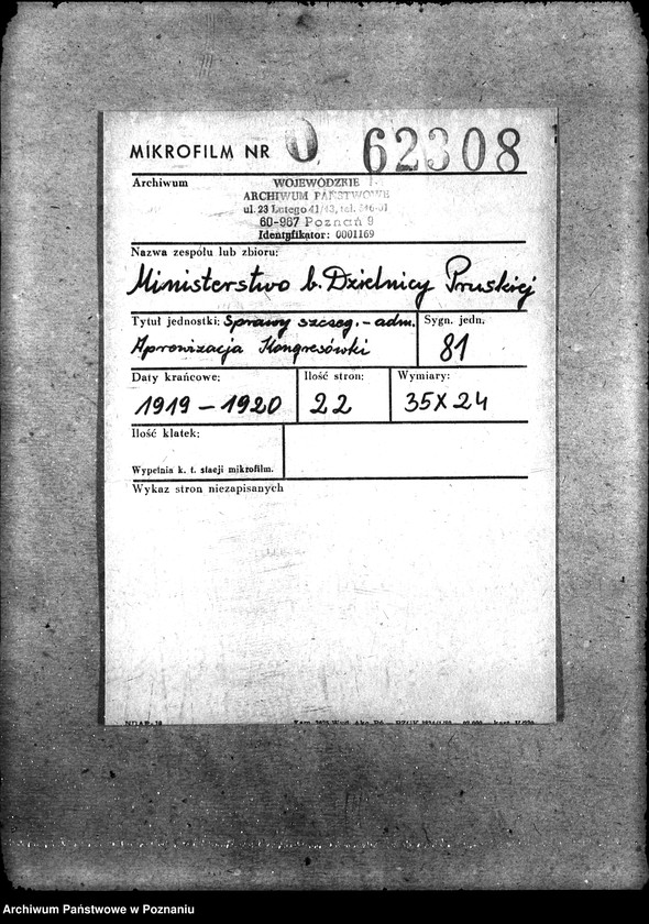 Obraz 2 z jednostki "Sprawy szczegółowo-administracyjne Aprowizacja Kongresówki"