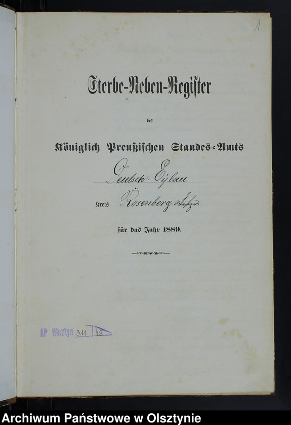image.from.unit.number "Sterbe-Neben-Register Nr 1 - 98"