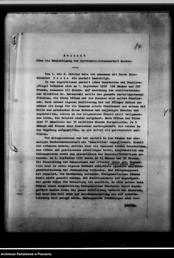 Obraz 18 z jednostki "Akten betreffend Landesheilanstalt Kosten [Protokoły lustracji i zestawienia finansowe]."