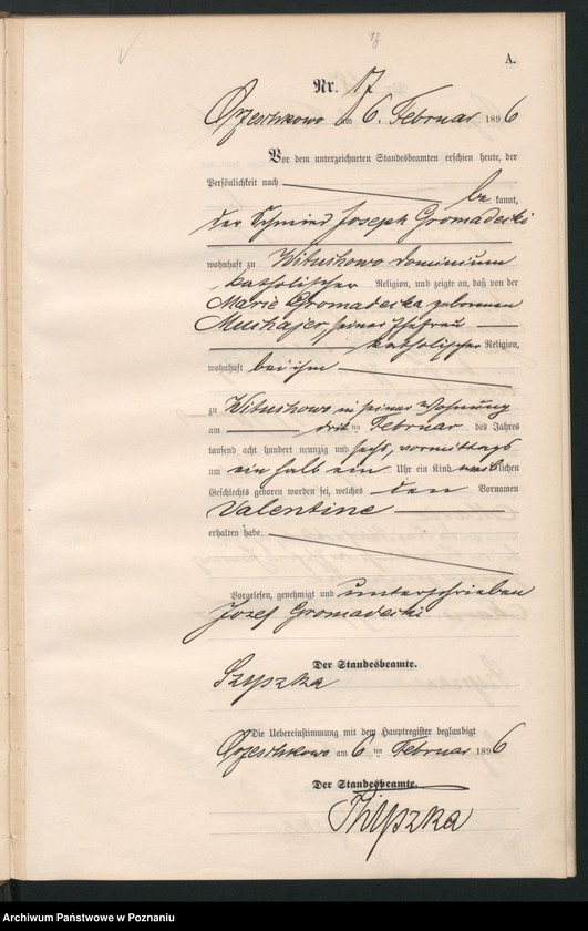 Obraz 20 z jednostki "Księga urodzeń"