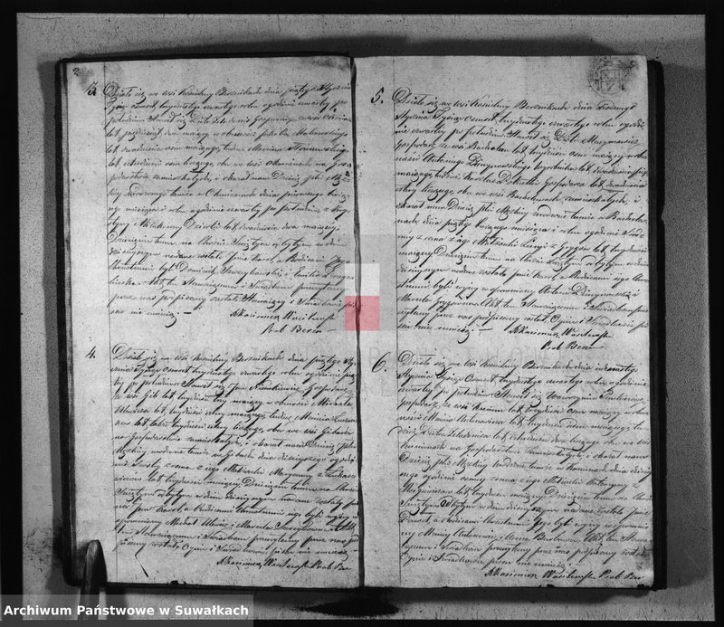 image.from.unit.number "Duplikat Aktów Urodzonych, Zaślubionych i Zmarłych Parafij Berznickiey z Roku 1834"