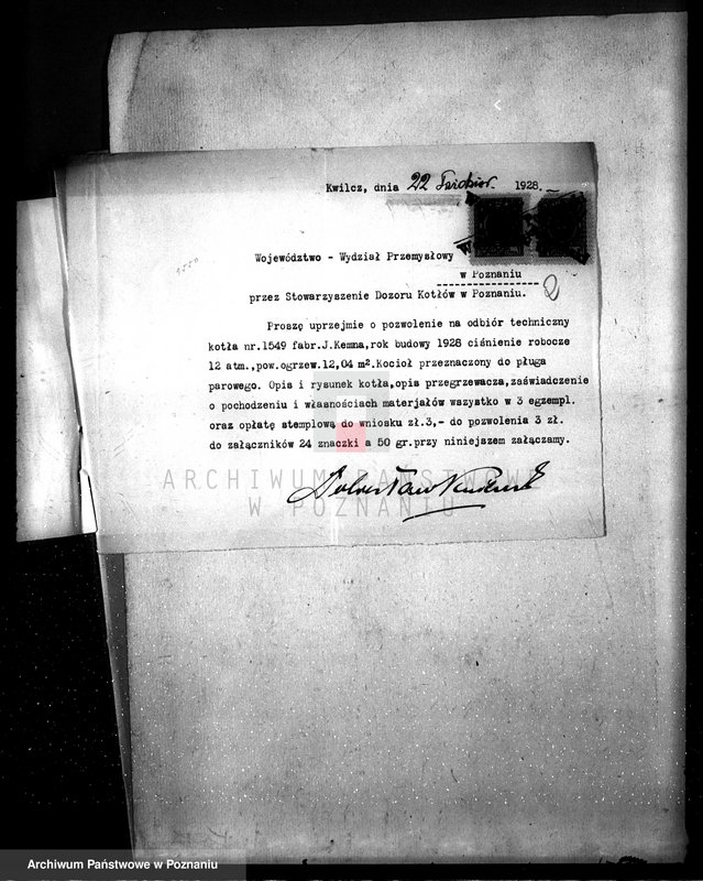 Obraz 6 z jednostki "Dominium Kobylniki pow. kościański - własność D. Kwilecki nr woj. kotła 6237"