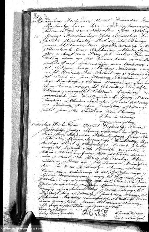 image.from.unit.number "Akta Urodzonych Gminy Mirosławskiey na Rok 1820"
