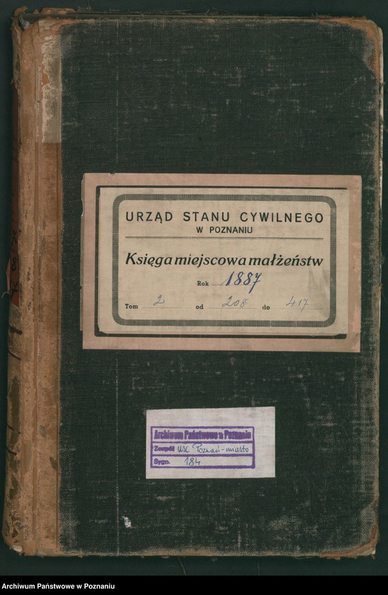 Obraz 2 z jednostki "Księga małżeństw t. II"