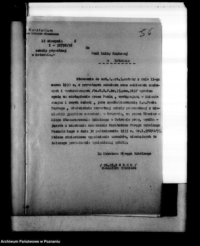 Obraz 10 z jednostki "Prywatna Szkoła Powszechna z niemieckim językiem nauczania w Lipińcu powiat Chodzież"