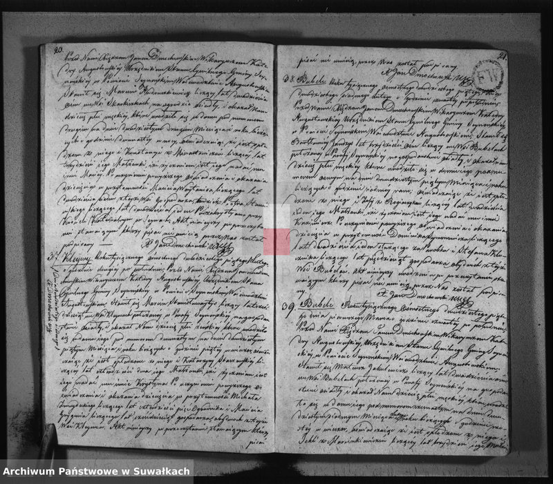 image.from.unit.number "Akta urodzonych gminy seyneńskiey w roku 1825."